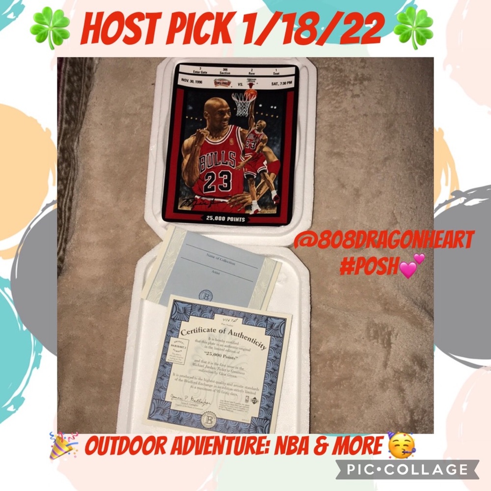 Michael Jordan Ticket to greatness NBA plate 4067B